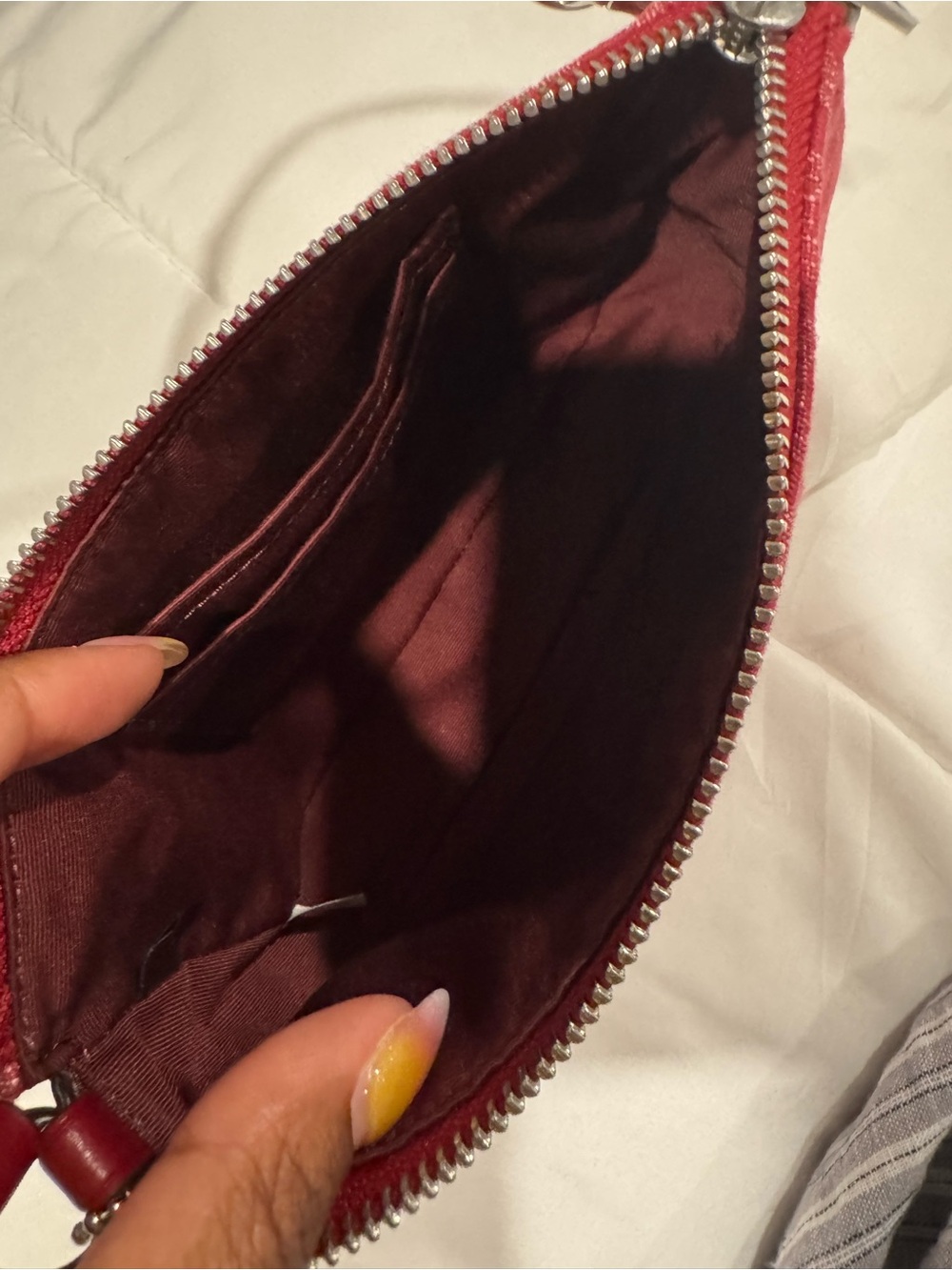 COACH Red Denim Nolita 19 - Picture 7 of 9